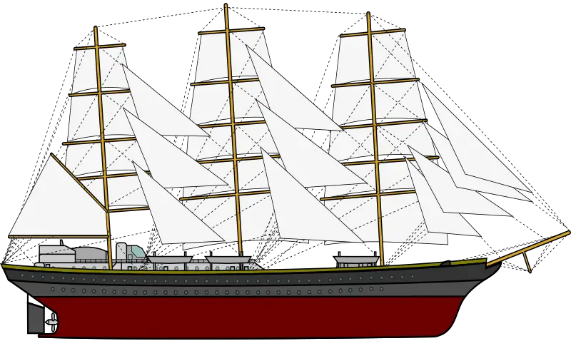 Tall Sailing Ship Illustration