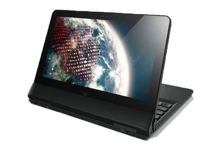 Laptop with Earth Wallpaper