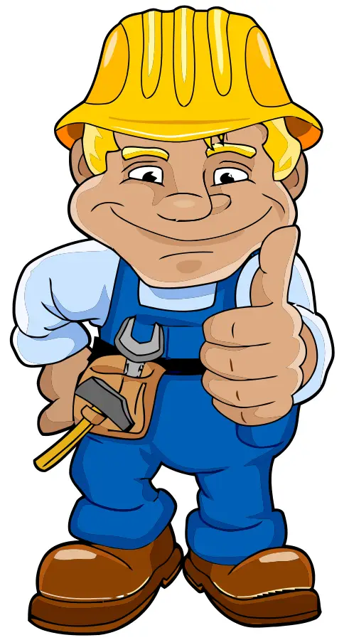 Cartoon Construction Worker Illustration