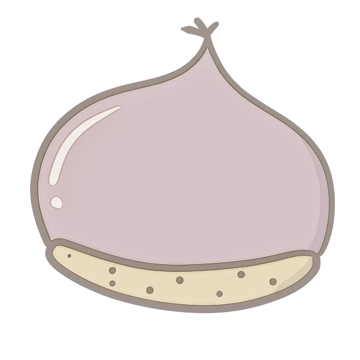 Cute Cartoon Chestnut Illustration