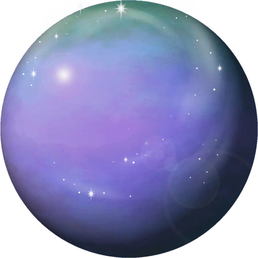 Purple Planet in Space