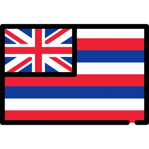 Hawaii State Flag Design Illustration