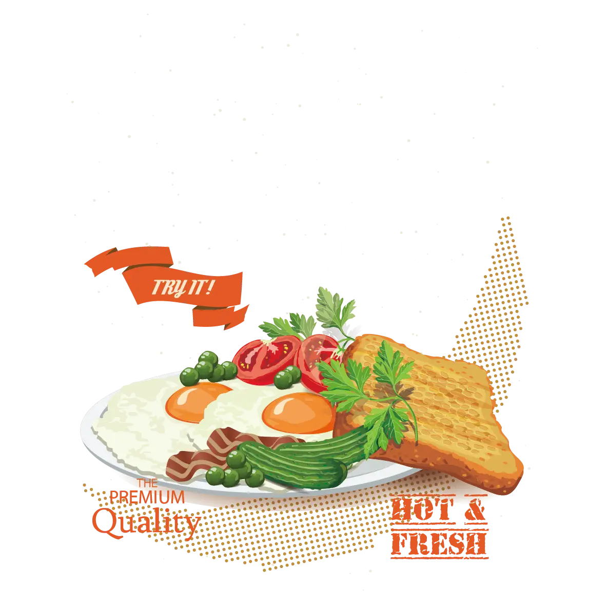 Hot and Fresh Breakfast Plate