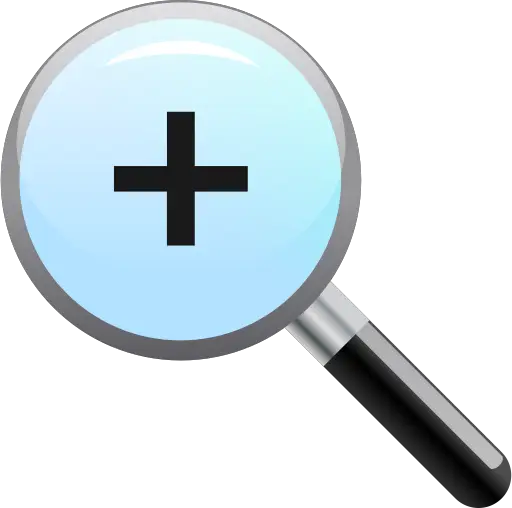 Magnifying Glass Zoom Symbol