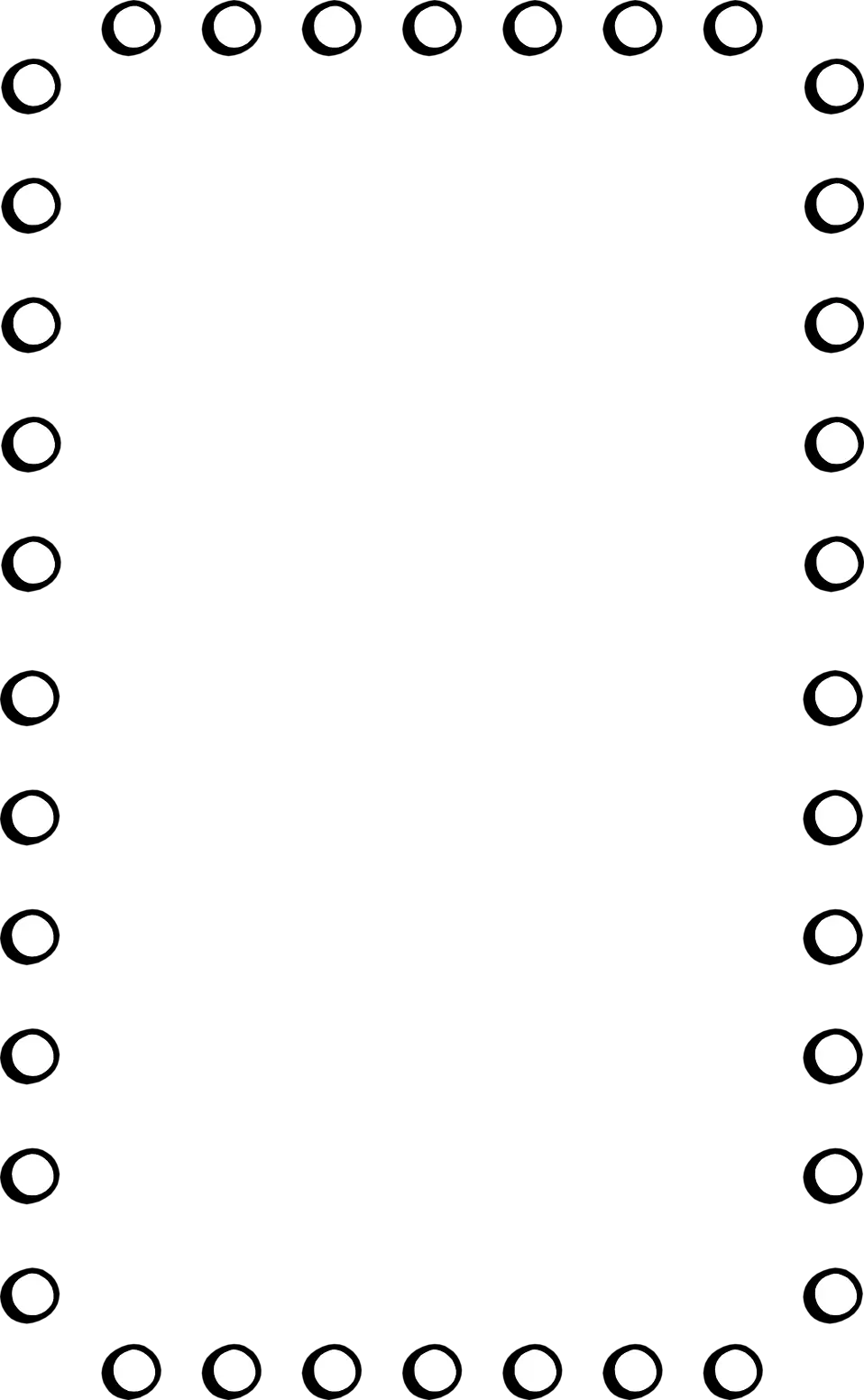 Circular Dotted Frame