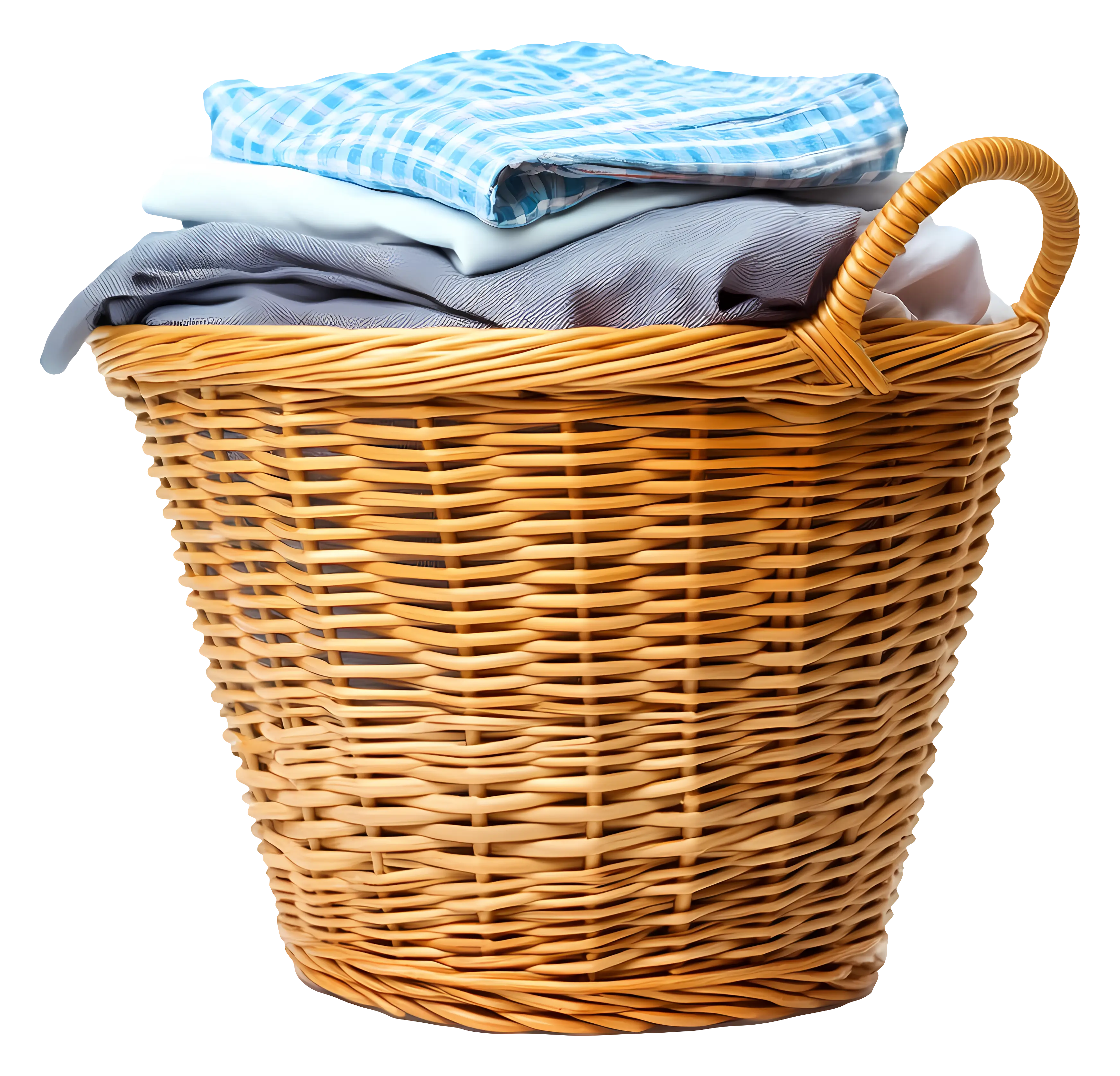 Laundry Basket with Clothes
