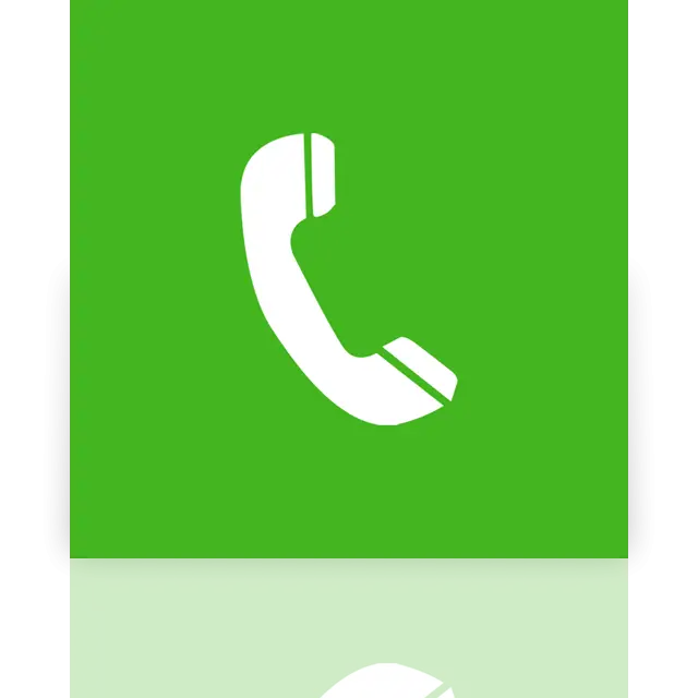 Green Phone Icon for Communication