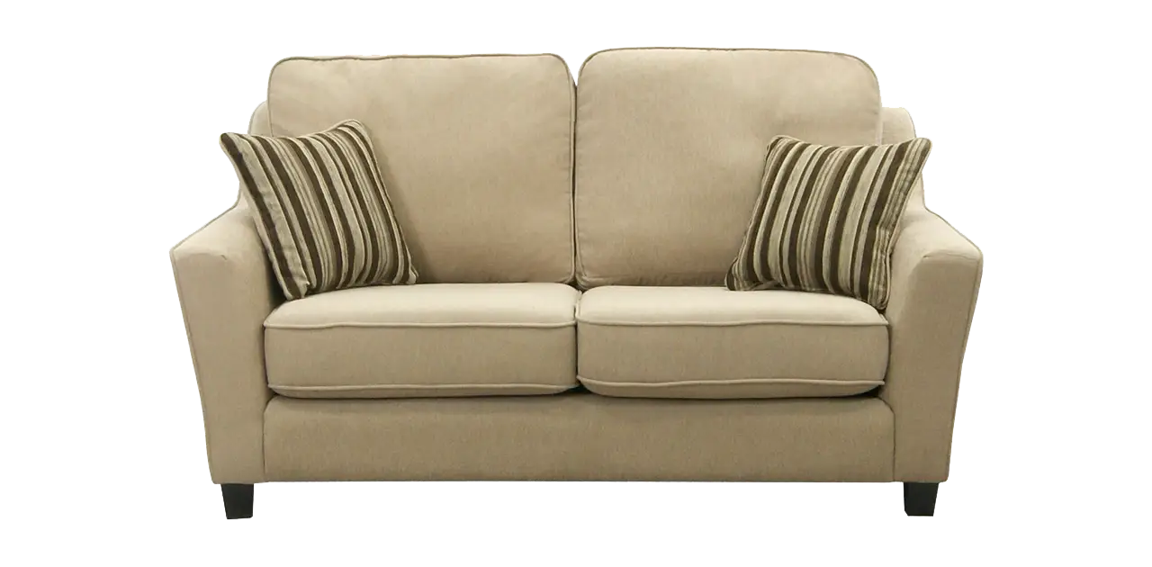 Modern Beige Sofa with Cushions