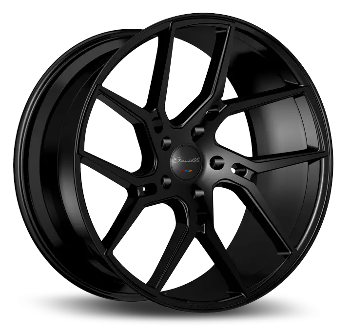Black Car Alloy Wheel