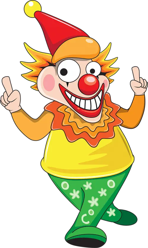 Colorful Clown Character