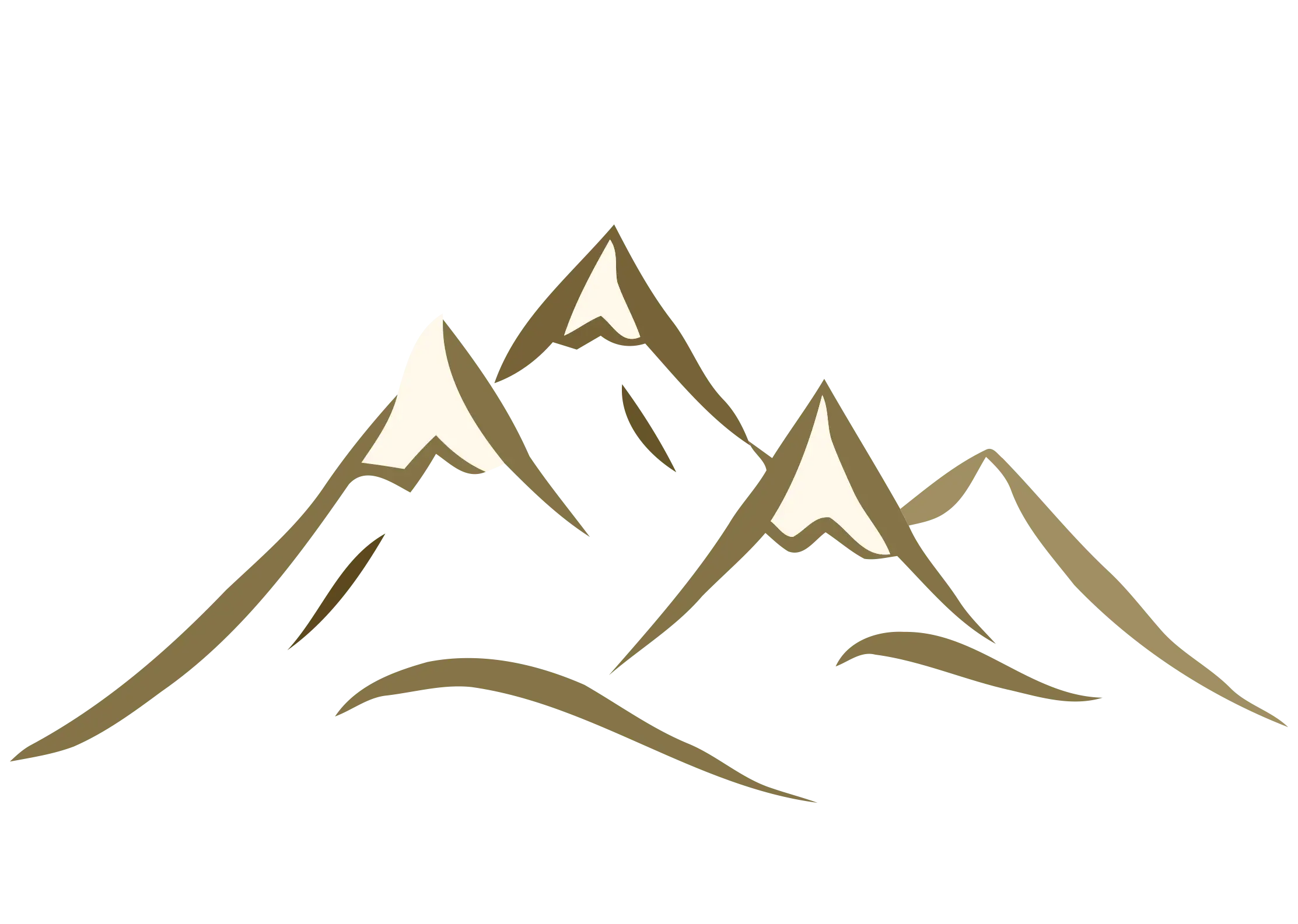Minimalist Mountain Illustration