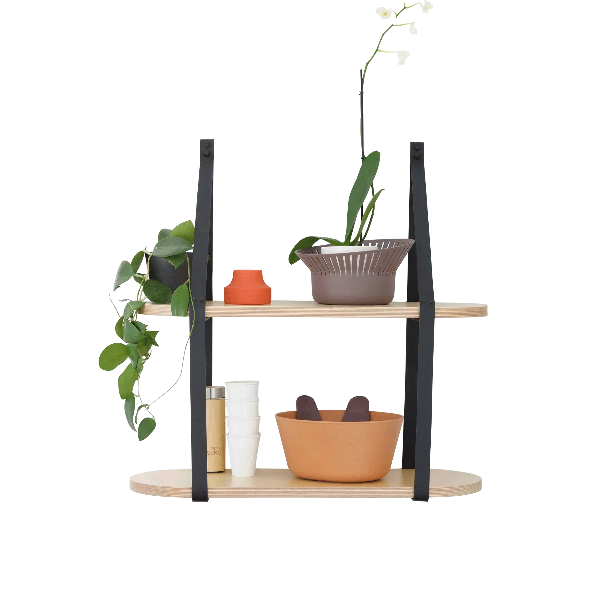 Wooden Plant Shelf for Home Decoration