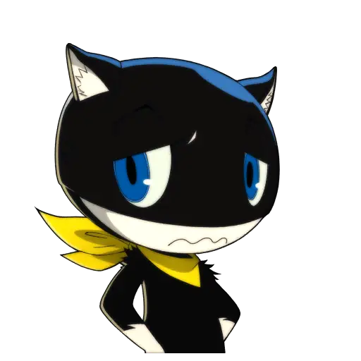 Cartoon Cat with Yellow Scarf