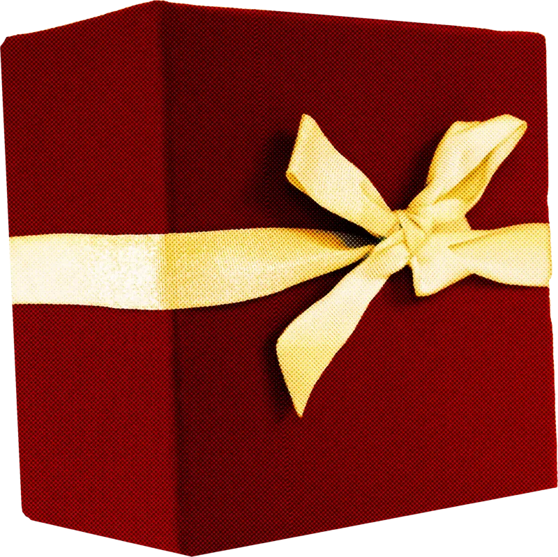 Red Gift Box with Yellow Ribbon
