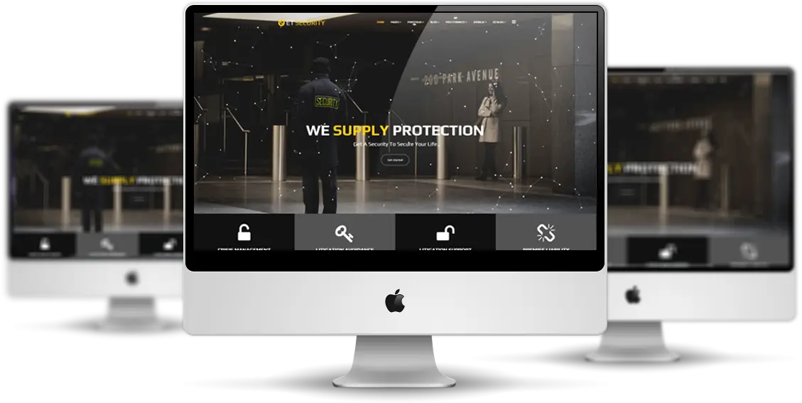 Computer Monitors Displaying Website