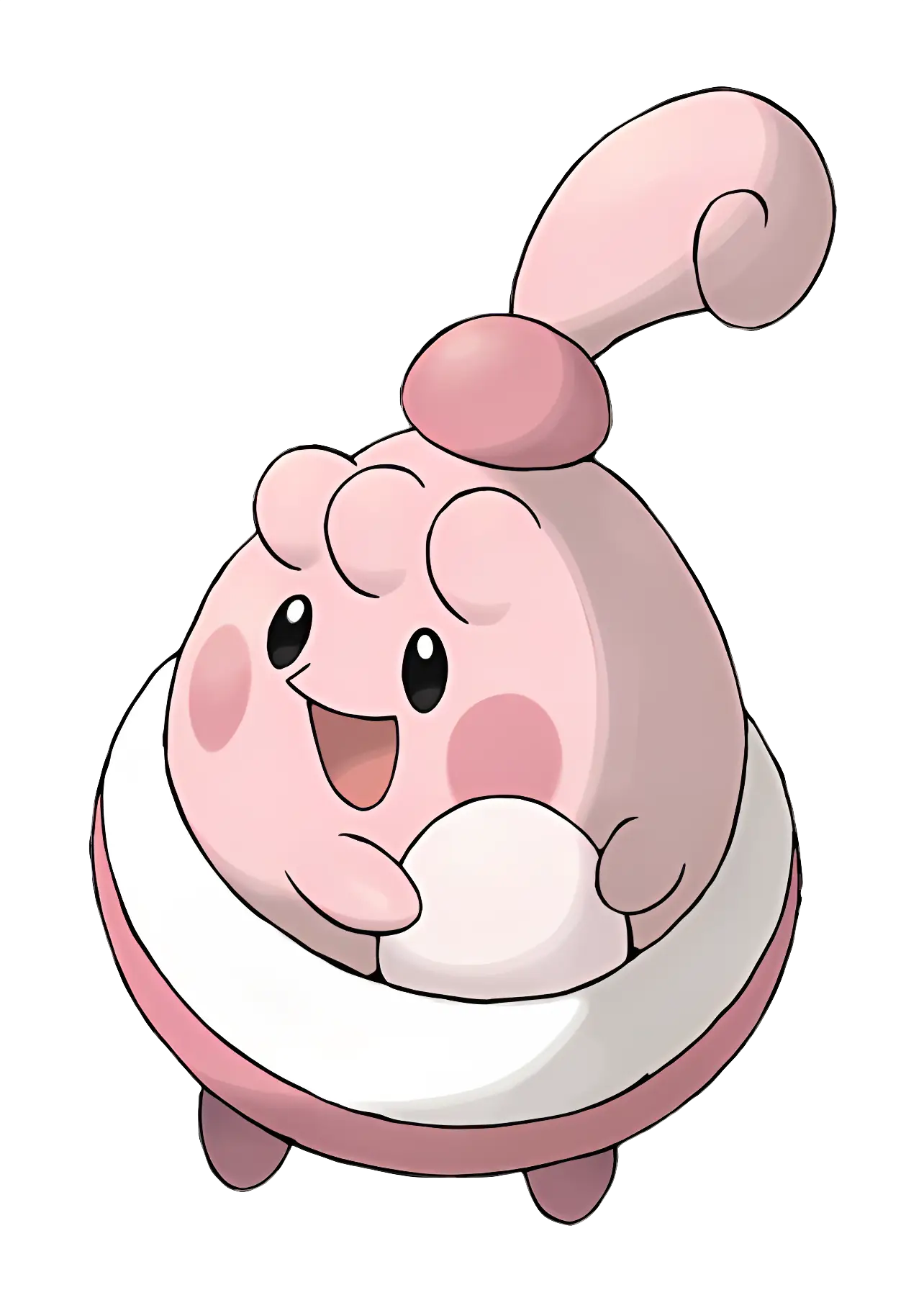 Cute Pink Round Cartoon Creature