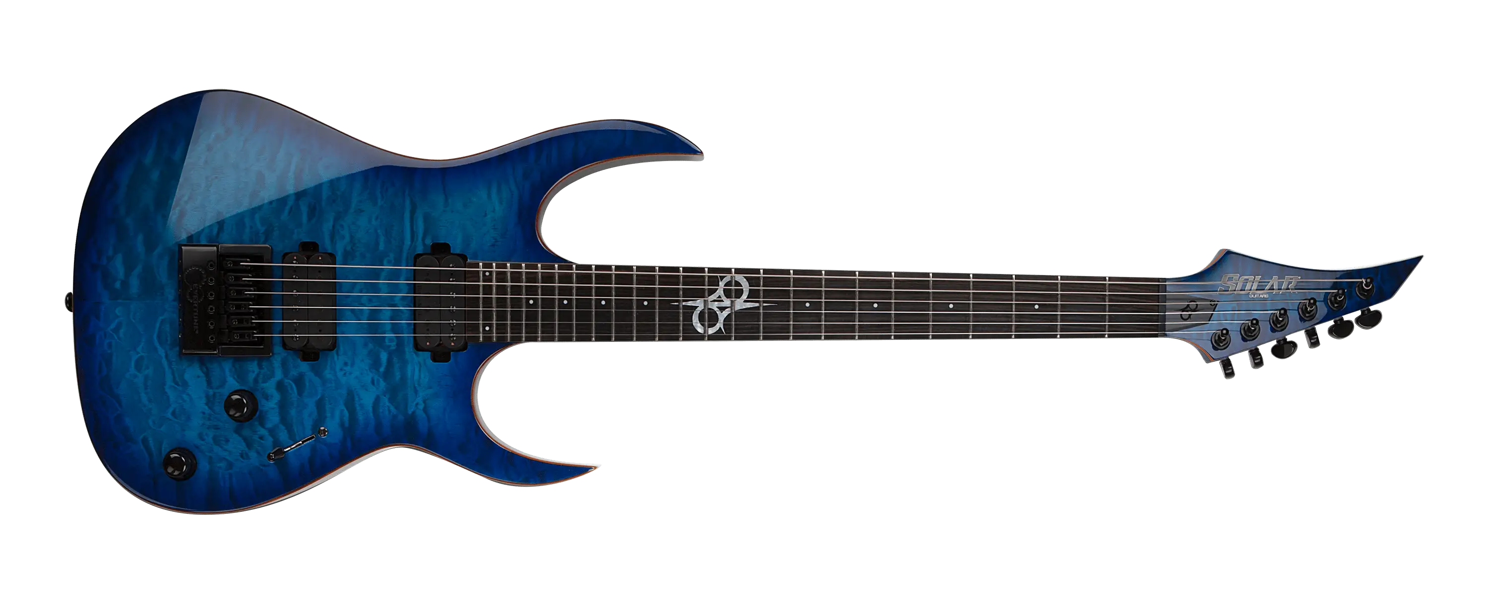 Electric Guitar with Blue Gradient Body Finish