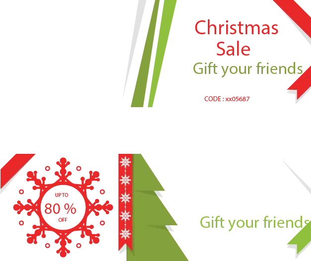 Christmas Sale Promotion with Gifts and Discounts