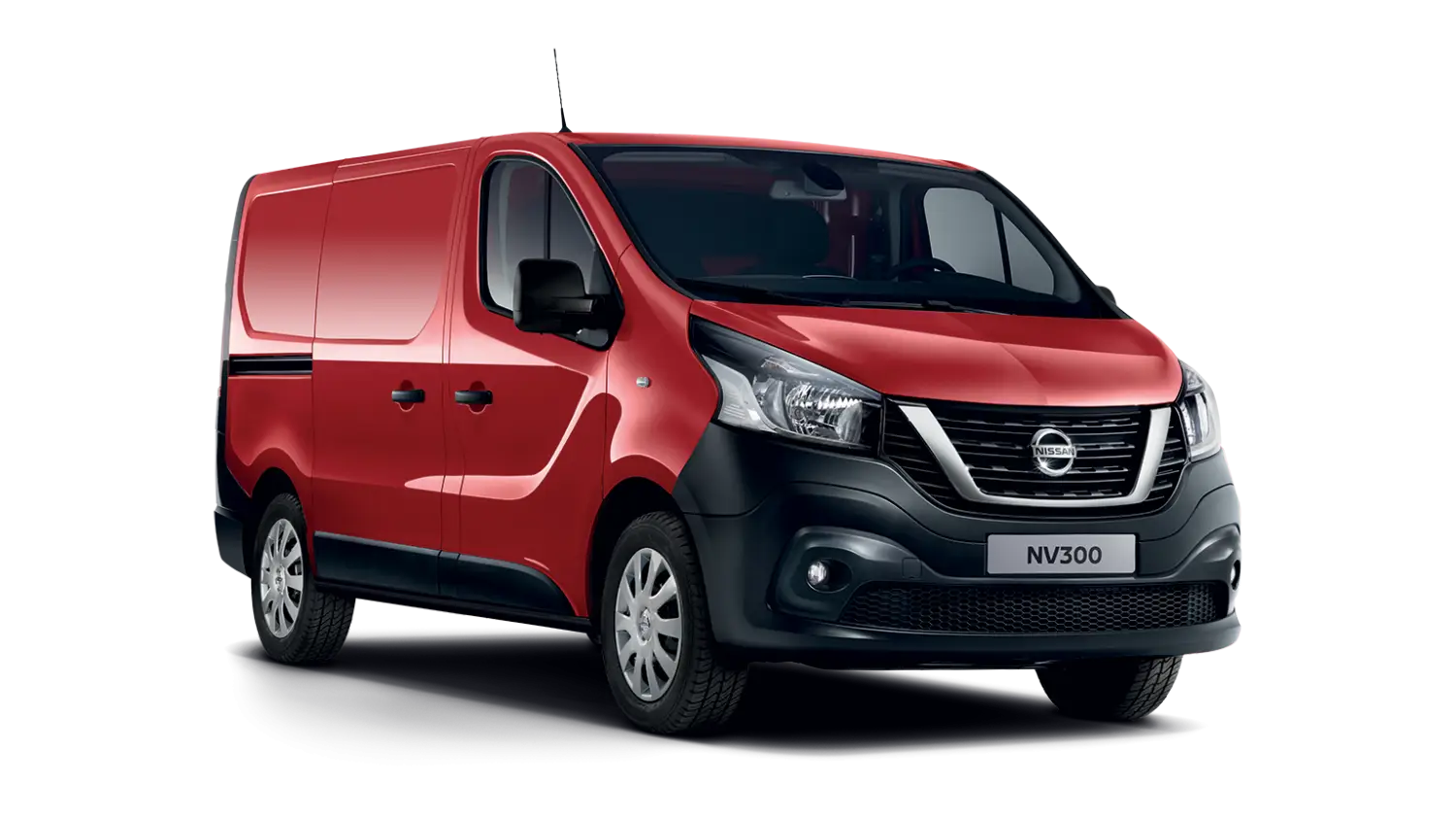 Red Nissan NV300 Van