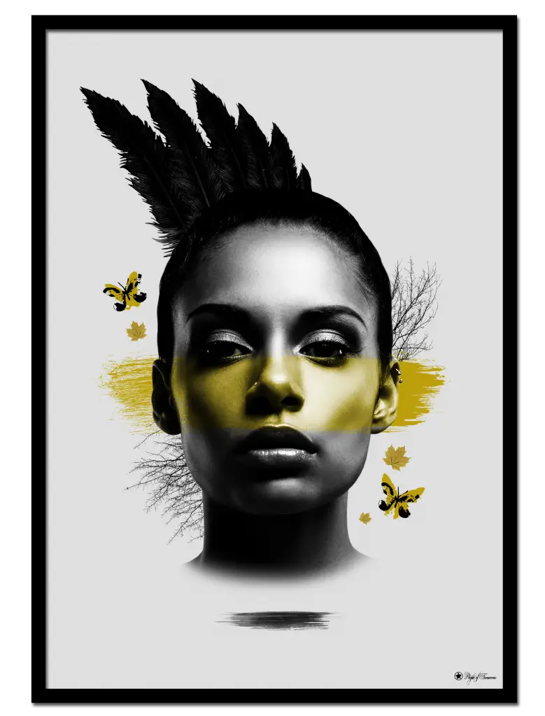 Modern Art Portrait for Home Decor