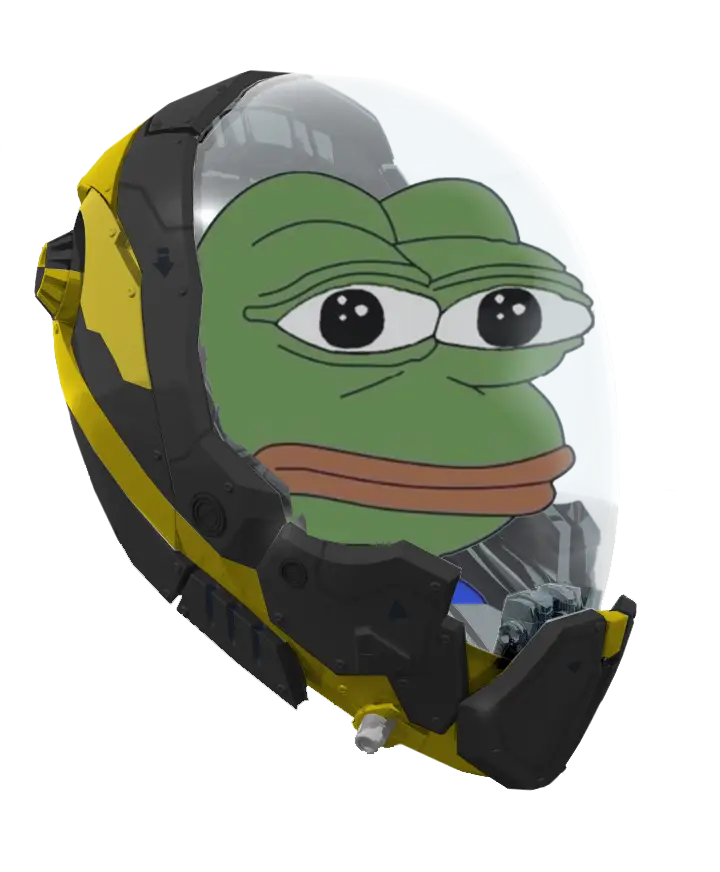 Pepe the Frog in a Helmet