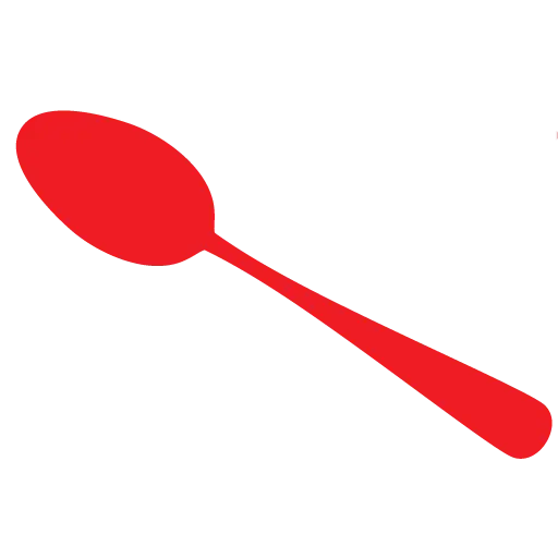 Red Spoon Illustration