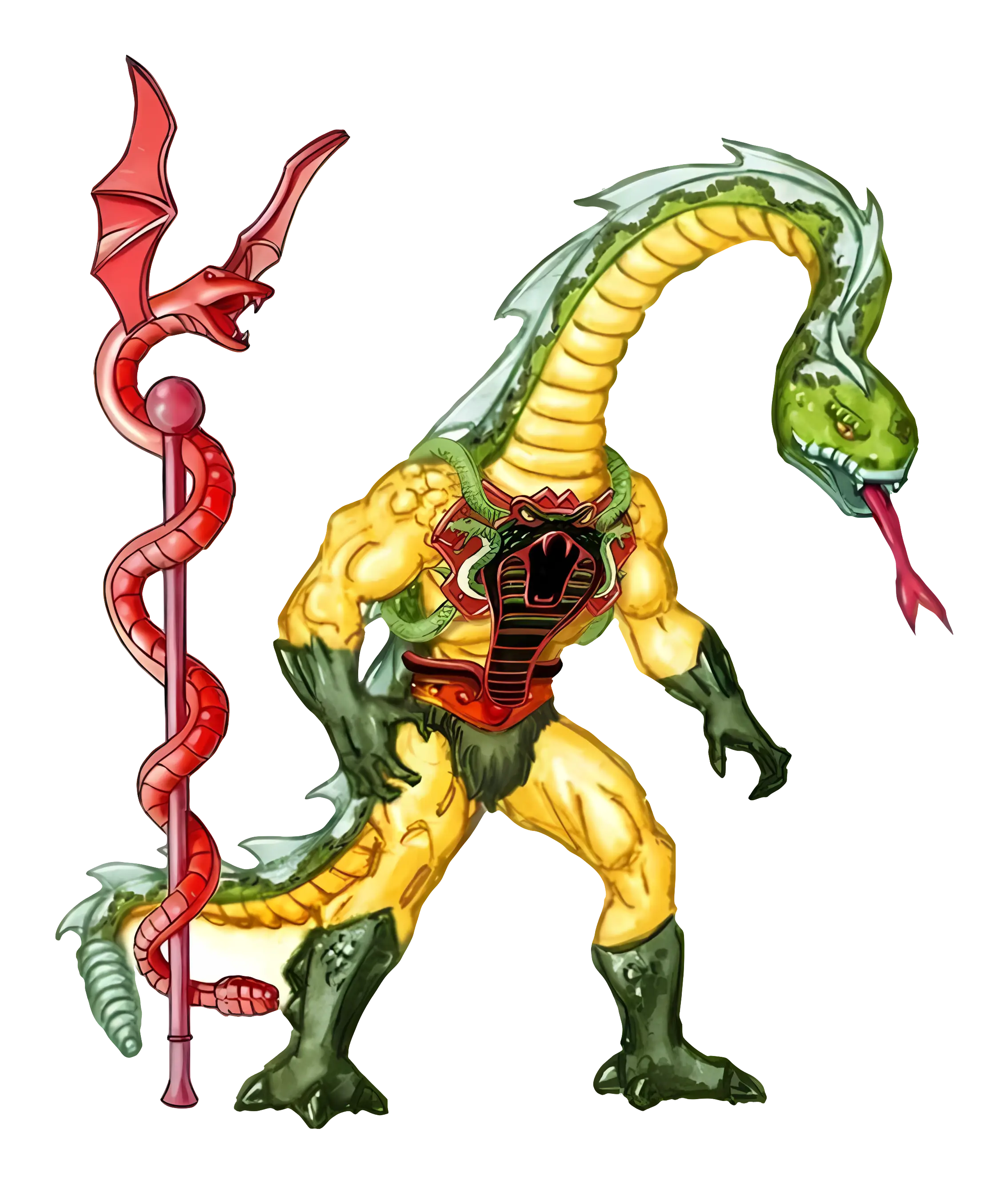 Reptilian Warrior with Staff