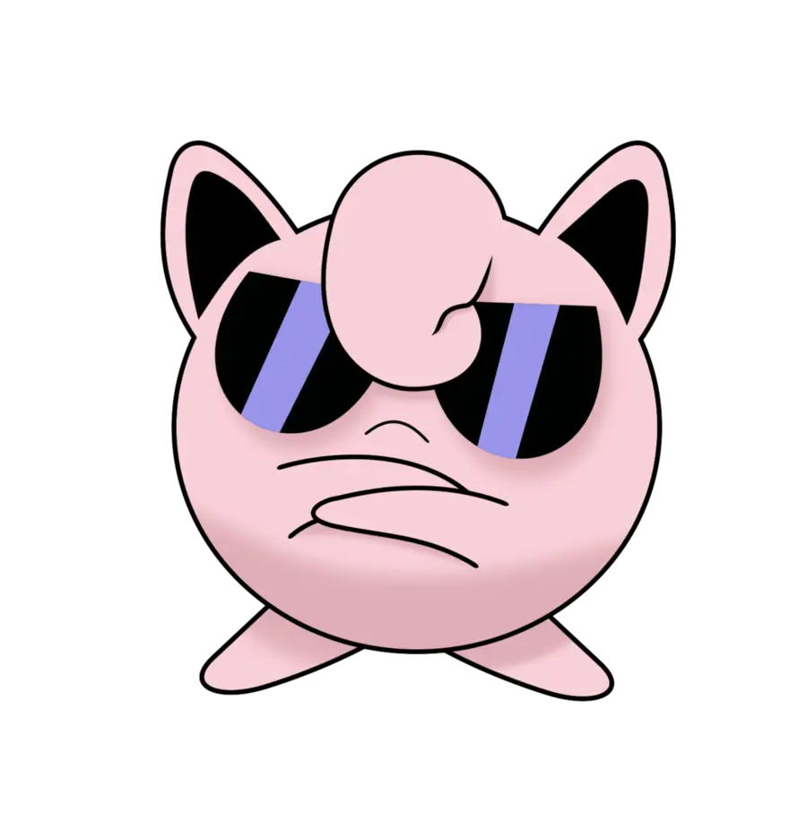 Cool Jigglypuff with Sunglasses