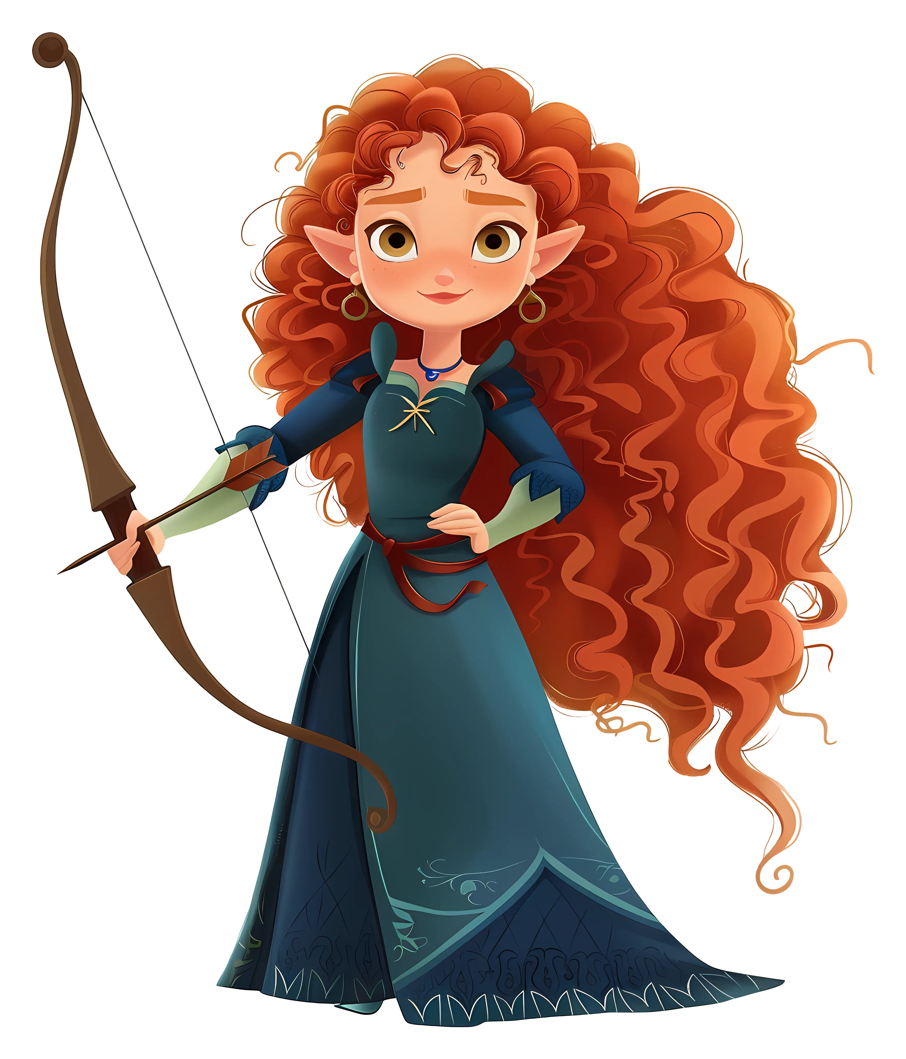 Animated Archer with Bow and Arrow