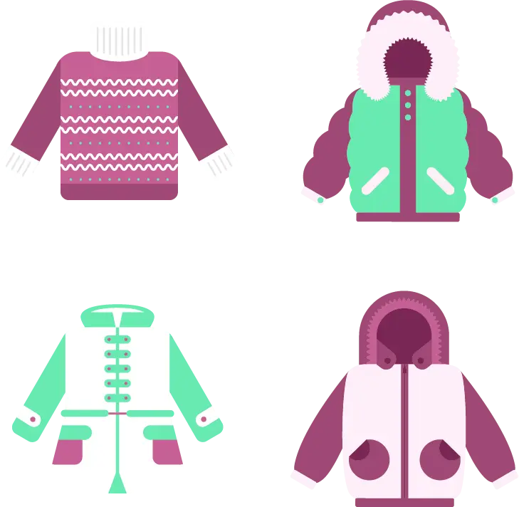 Colorful Winter Clothing Collection