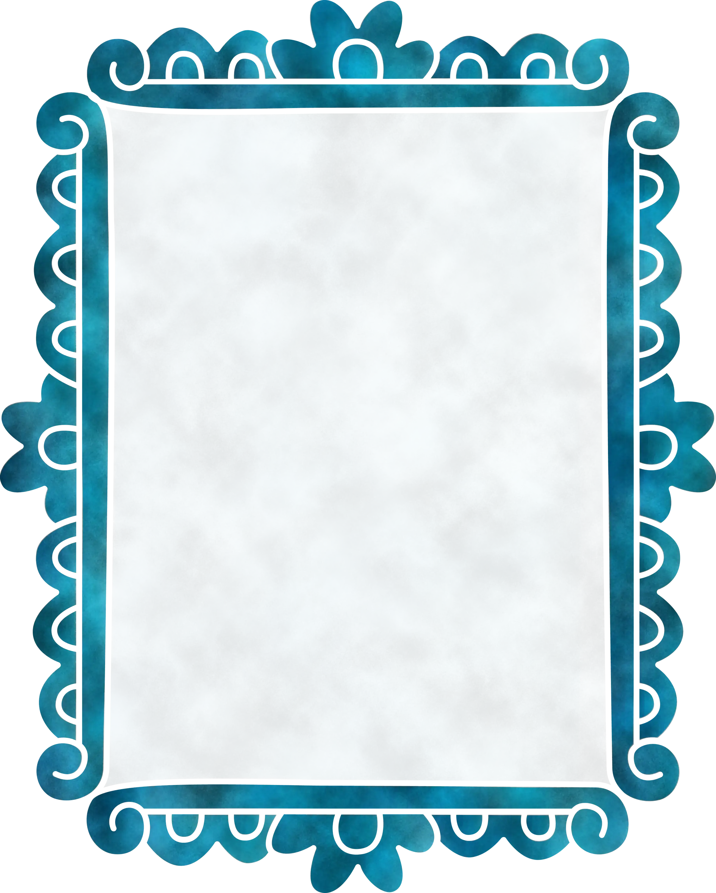 Blue Decorative Frame