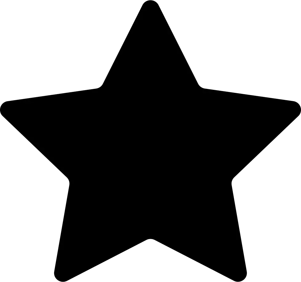 Black Star Icon Design