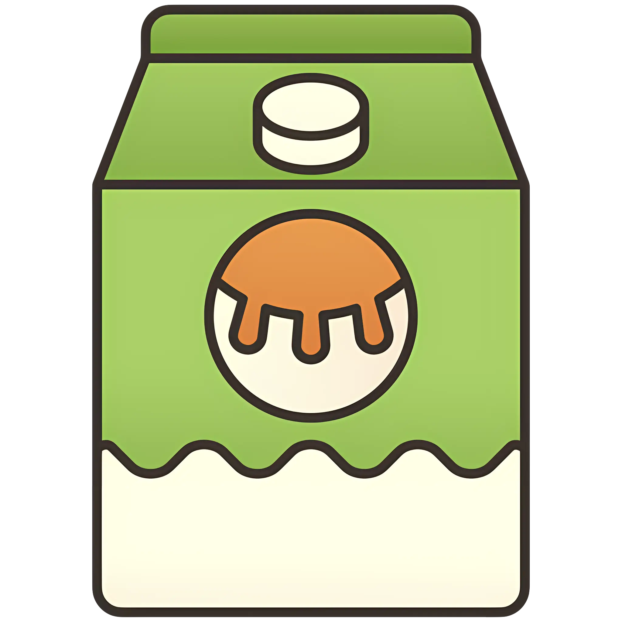 Milk Carton Cartoon Illustration