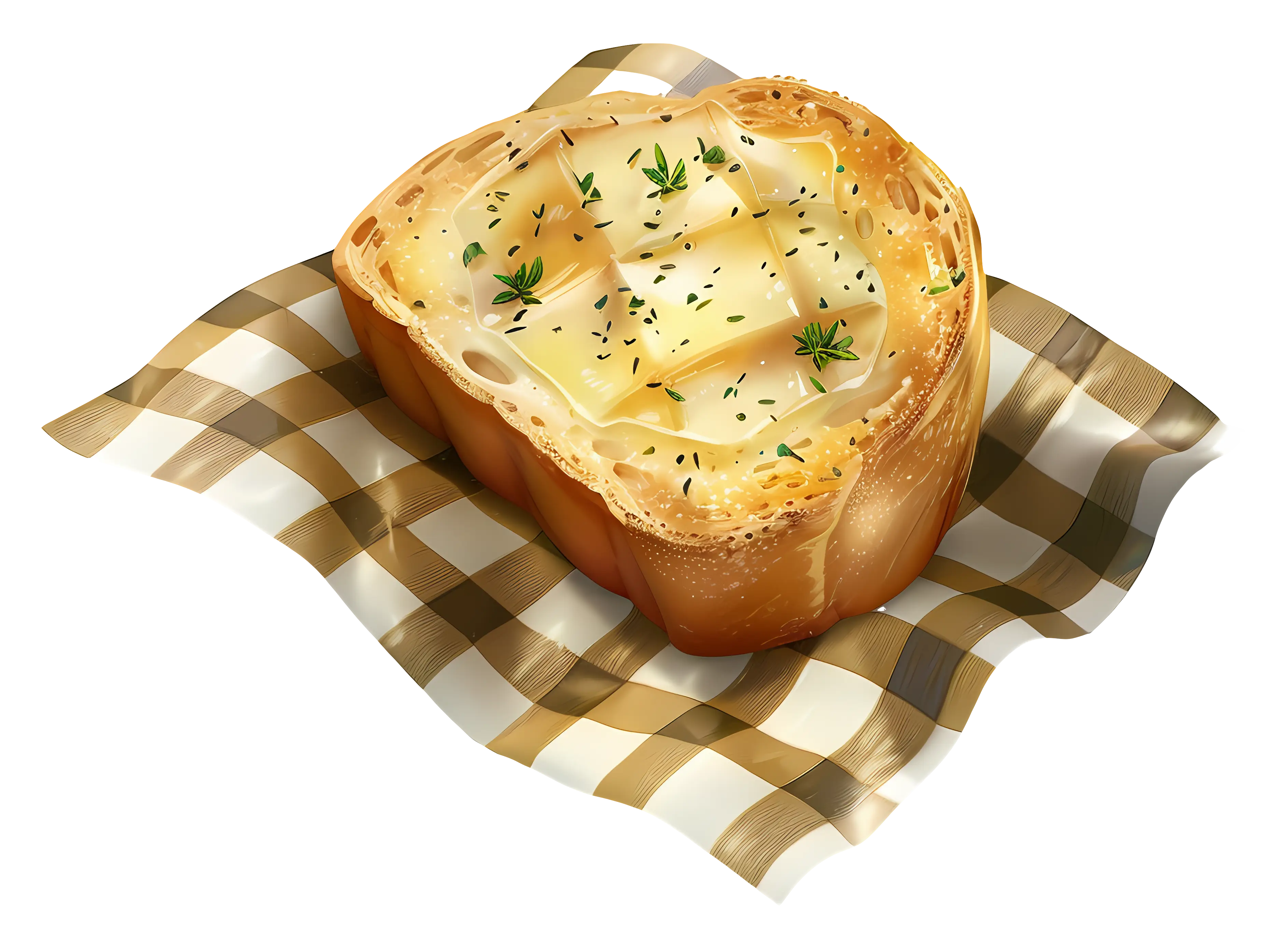 Single Slice of Garlic Bread