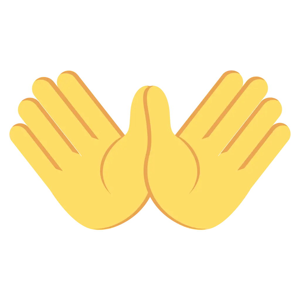 Yellow Hands Gesture Emoji