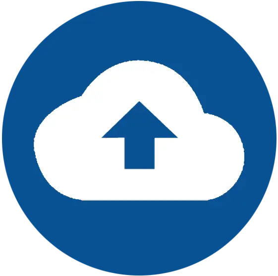 Cloud Upload Icon for Digital Storage