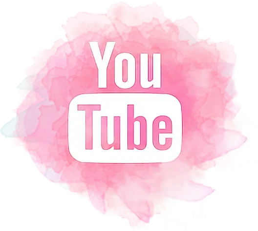 YouTube Logo with Pink Background