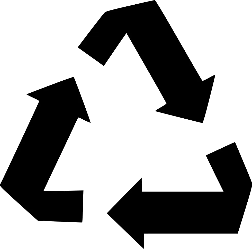Black Recycling Arrows Symbol