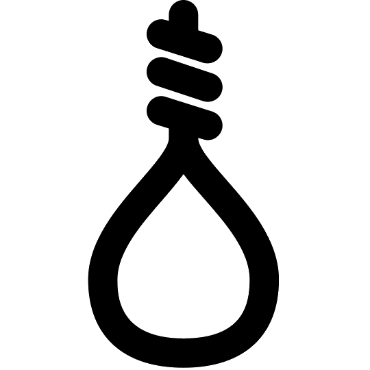 Black Noose Symbol Icon