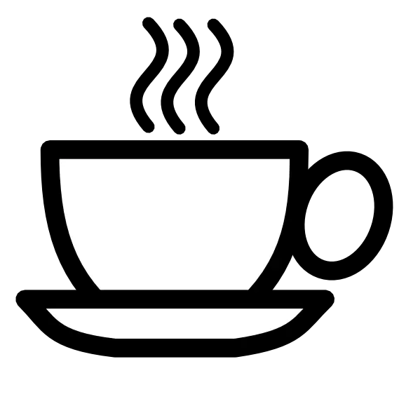 Steaming Hot Coffee Cup Icon Design