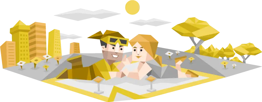 Couple Relaxing in Park