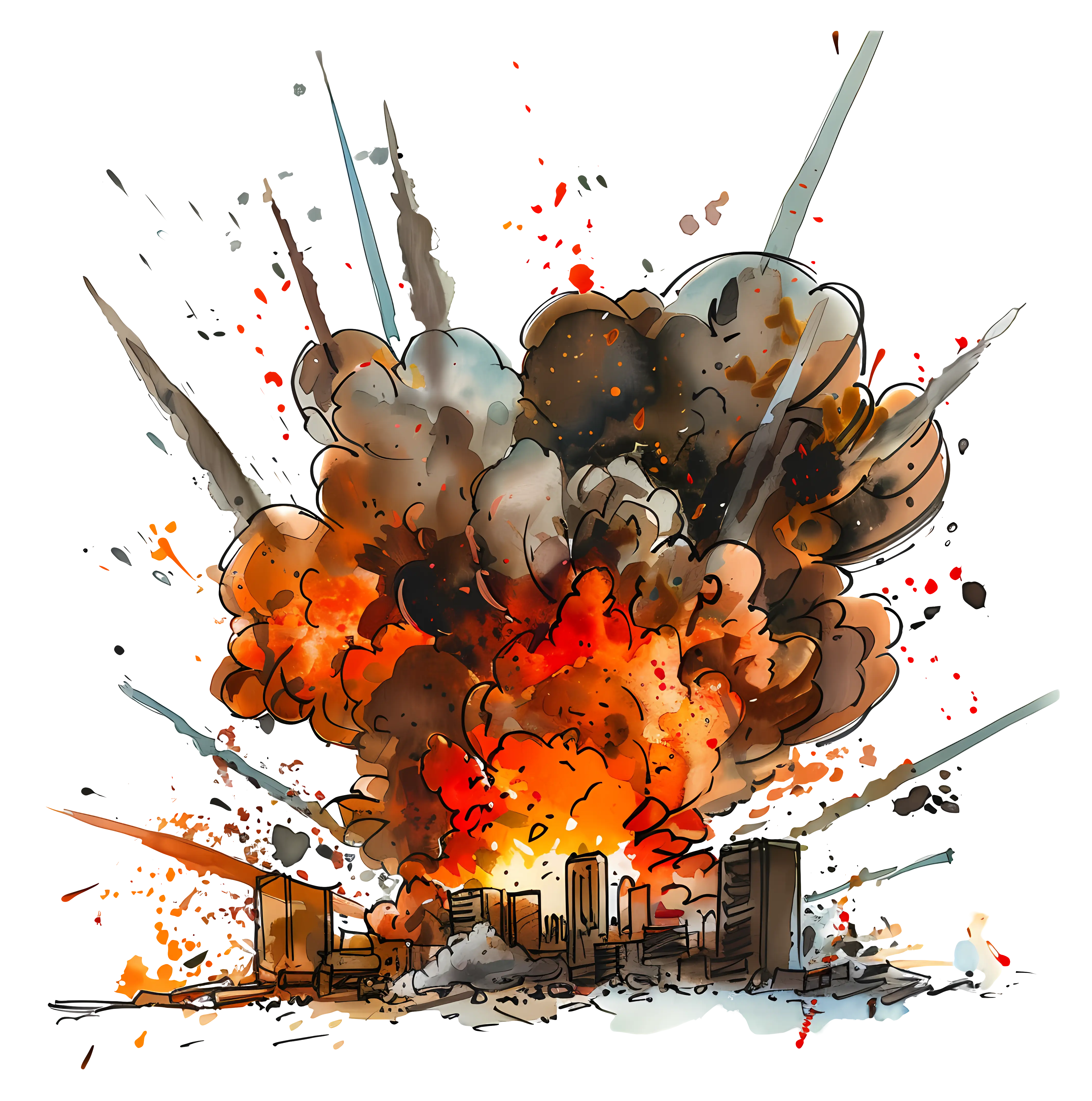 Massive Explosion in City