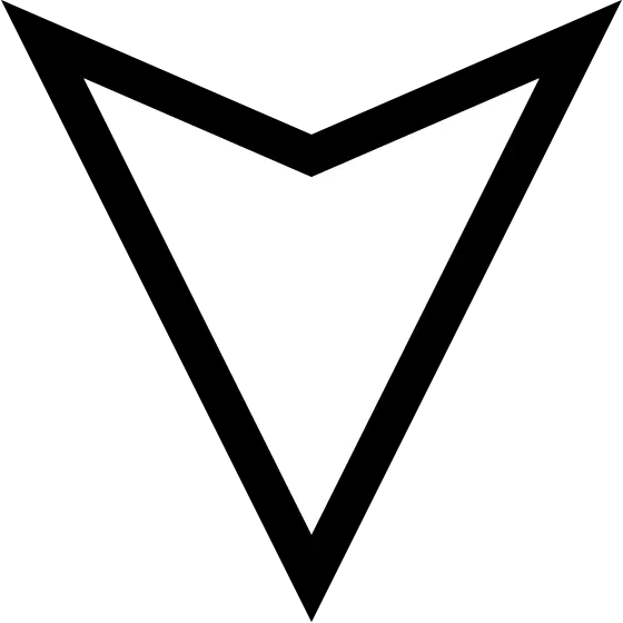 Black Downward Triangle Symbol