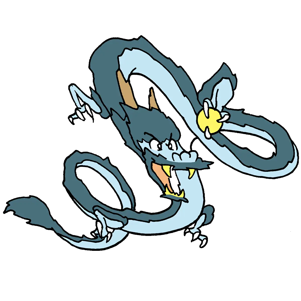 Fierce Blue Dragon
