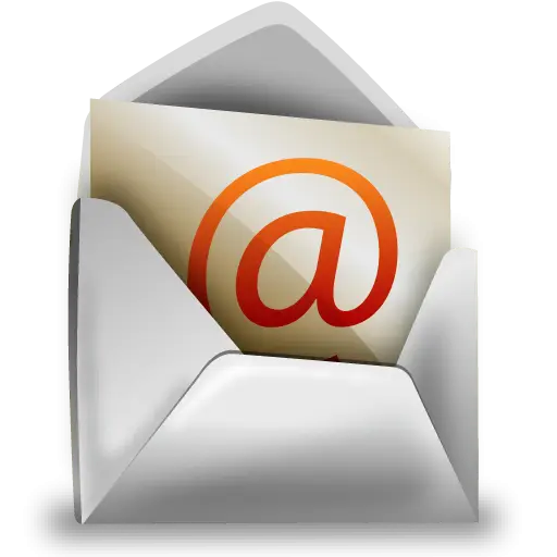 Email Icon in Open Envelope