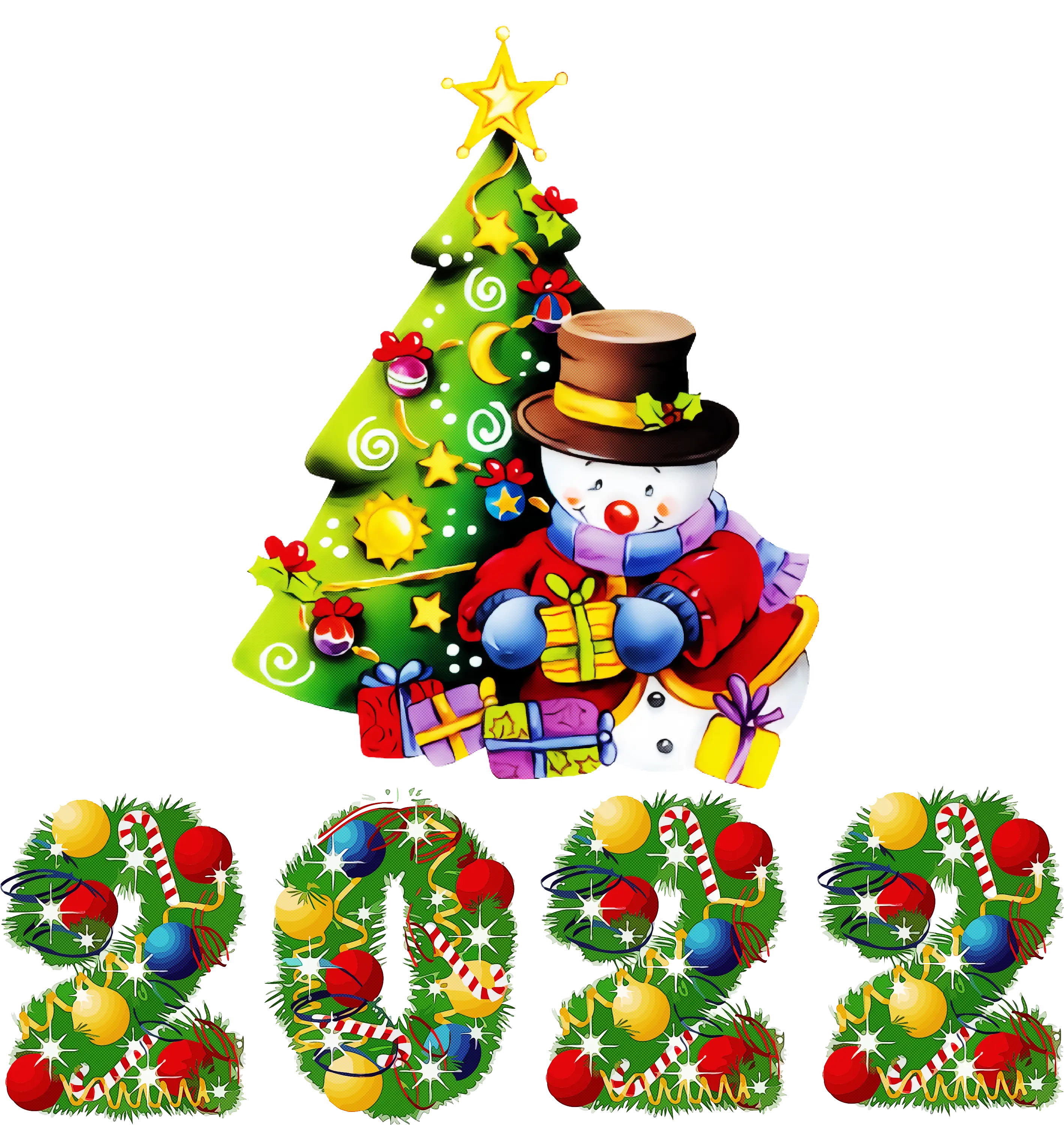 Christmas Tree and Snowman 2022