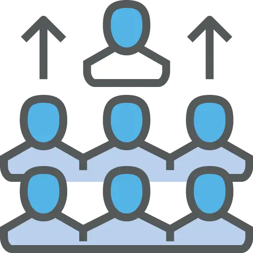 Leadership and Team Growth Symbol