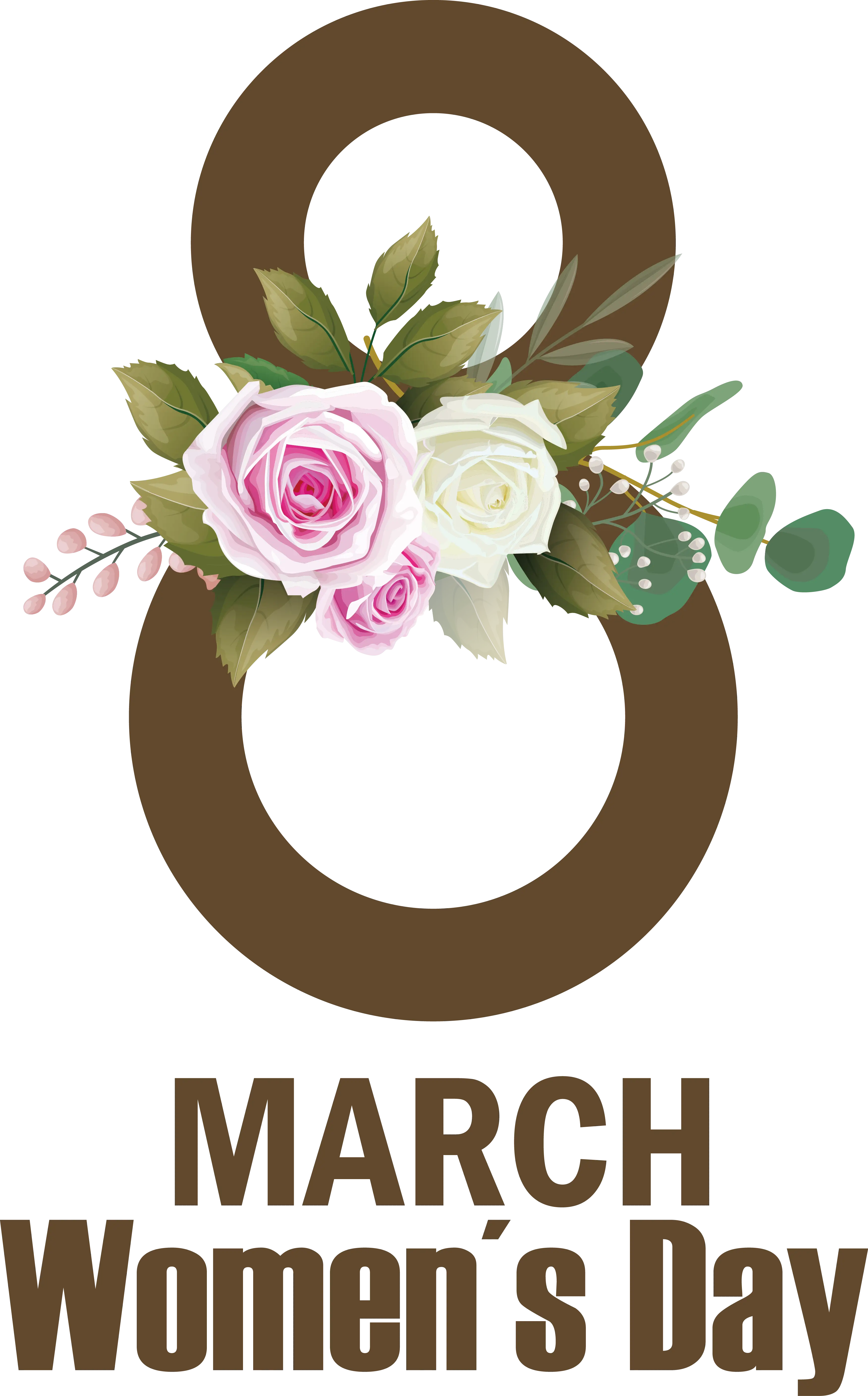 Women&#039;s Day March 8 with Roses Design