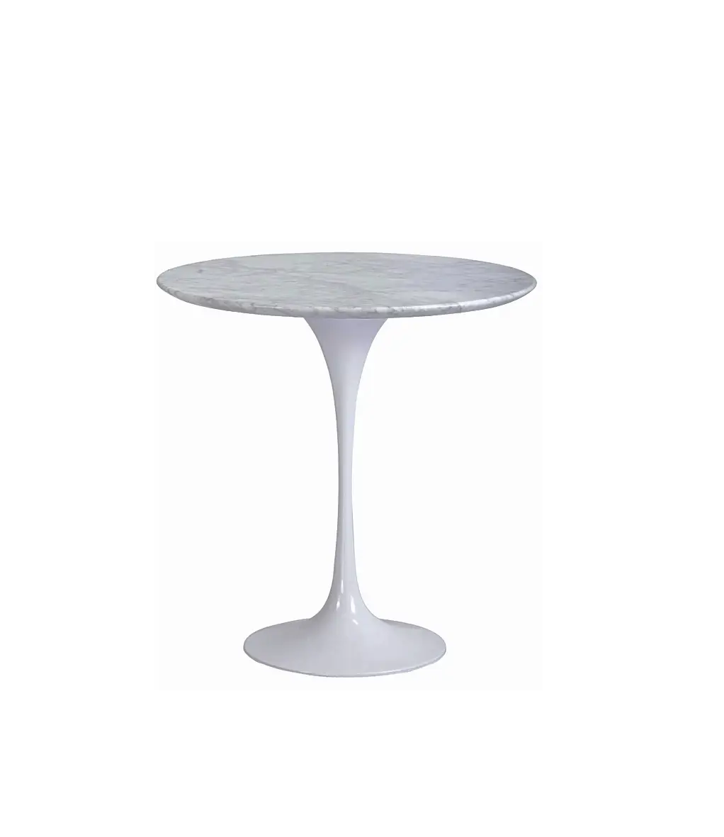 White Round Table with Minimalist Design