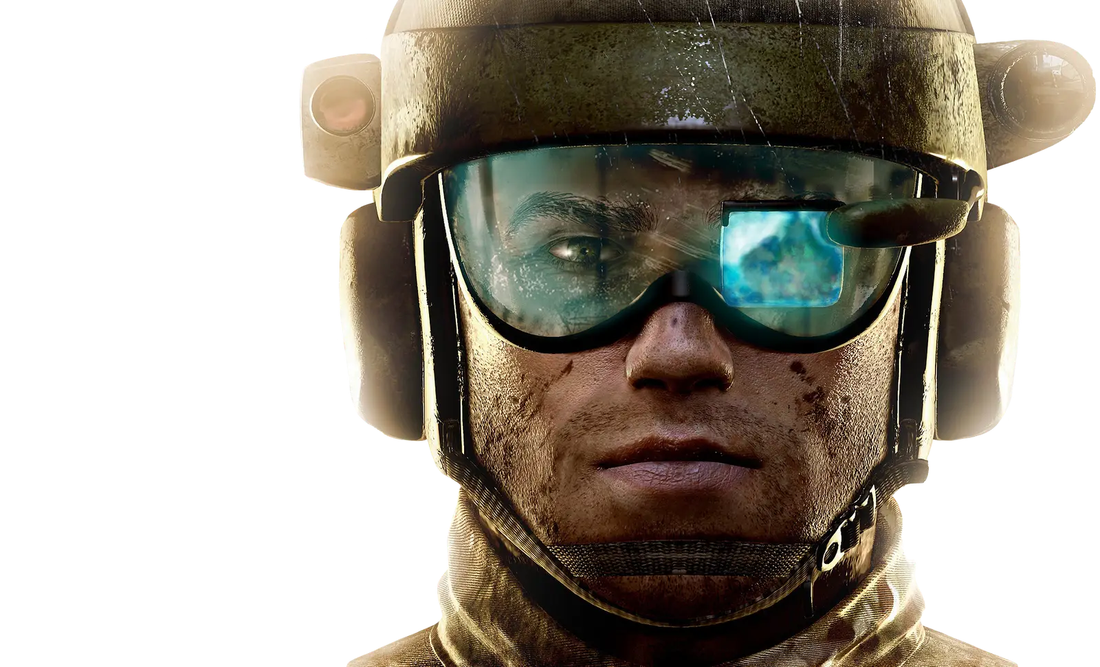 Soldier with Helmet and Goggles